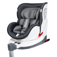怡戈(Ekobebe)儿童座椅0-12岁婴儿宝宝车载汽车用可坐可躺双向isofix接口 360plus-安伯灰