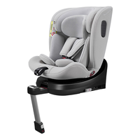 惠尔顿小巨星儿童座椅0-12岁婴儿宝宝汽车用车载isofix 白鲸灰
