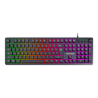 联想（Lenovo）异能者有线键盘轻音低噪人体工学 旋钮 游戏背光电竞办公全尺寸键盘 笔记本外接台式电脑通用 K601 【旋钮+氛围光】全尺寸键盘-黑