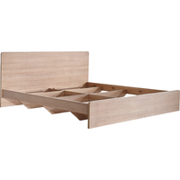 QuanU 全友 106318+105171 北欧板式床+床垫+床头柜 180*200cm