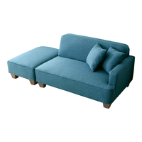 JIAYI 家逸 沙发客厅布艺沙发组合套装现代简约日式中小户型贵妃位沙发 脚踏RF-SF707-3