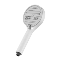 陶市【如鱼得水】增压花洒喷头碳纤维纹理大面板淋浴花洒头洗澡喷淋头 奶白色【五档切换】强劲增压 如鱼得水丨大出水量鱼鳞纹理表面