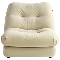 QuanU 全友 118019B 现代简约单人沙发 奶油白