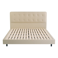 KING KOIL 金可儿 Kingkoil）实木床主卧单双人大床黄牛皮席梦思床架1898典藏款1.8x2米