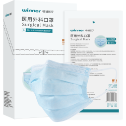 稳健医疗 稳健医用外科口罩灭菌独立装成人一次性防尘口罩夏季透气口罩防花粉 成人款灭菌口罩30袋/盒