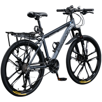 飞鸽(FLYING PIGEON)飞鸽山地自行车成人男女变速青少年中小车越野户外骑行赛单车 【高碳钢】G8002代-十刀轮-灰色 27.5寸轮组(适合170-190cm) 21速入门版