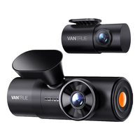 万奇欧行车记录仪N4PRO超清4K前后三镜头高速WiFi 停车监控语音声控 数显套餐二(数显降压线+256G卡+偏光镜)