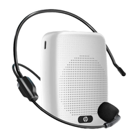 HP 惠普 LS231小蜜蜂扩音器教师麦克风扬声器蓝牙音箱小喇叭响腰挂麦克风导游插卡便携式喊话教学讲课
