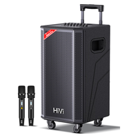 惠威（HiVi）10英寸专业广场舞智能音响会议音响ktv音响蓝牙拉杆音箱户外音响标配双无线麦克风 MF10 【MF10】10吋重低音+15H续航