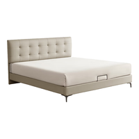 KUKA/顾家家居 头层牛皮 双人床 【馥芮白】高脚款 1.5*2.0m