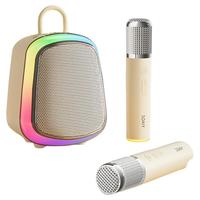 索爱（soaiy）K32M蓝牙唱歌K歌双麦克风音箱一体式内置声卡智能AI小度点歌家用ktv音响套装卡拉ok苹果白