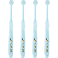 惠百施0.5-3岁婴幼儿宝宝小孩牙刷软毛儿童牙刷分龄护齿牙刷4支装 【乳牙呵护】适合6个月-3岁 4支