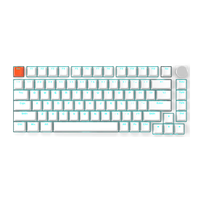 JPLAYER耀·K350 82键机械键盘 gasket结构全键电竞游戏办公 白色 青轴 K350白色 /青轴