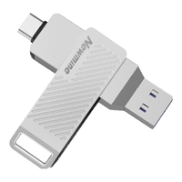 纽曼（Newmine）纽曼 u盘256G TYPE-C高速usb双接口双头3.1大容量优盘手机电脑两用安卓苹果连接转接车载 银色 256GB