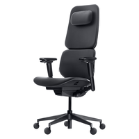 座为（ZUOWE） 灵感Fit真皮椅人体工学老板可躺久坐不累舒适办公室全牛皮办公椅 沉稳黑-真皮