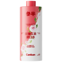 参半 漱口水 玫瑰红茶味 500ml