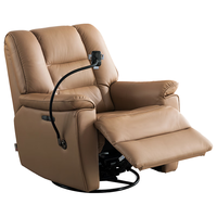 CHEERS 芝华仕 30266 真皮单人电动沙发 赤陶橘 电动躺带自动摇带转款