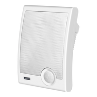 菱声 IP数字网络音柱4G云智能室外户外防水壁挂音箱校园公共广播系统商场寻址有源音响吸顶喇叭POE 20W黑（白）色网络壁挂音箱