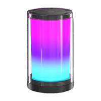 索爱(soaiy)K35M 蓝牙音箱RGB幻彩灯音响5.3蓝牙智能AI小度语音电脑高音质智能低音炮麦克风套装 双麦炫酷黑