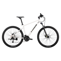 千里达MA720升级24款山地自行车蓝图30速油碟山地车通勤单车 米白灰 -蓝图30速 27.5*16英寸:160-175cm左右
