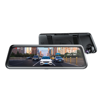 360行车记录仪M320 1296P高清前后双录 车载流媒体后视镜+128G卡