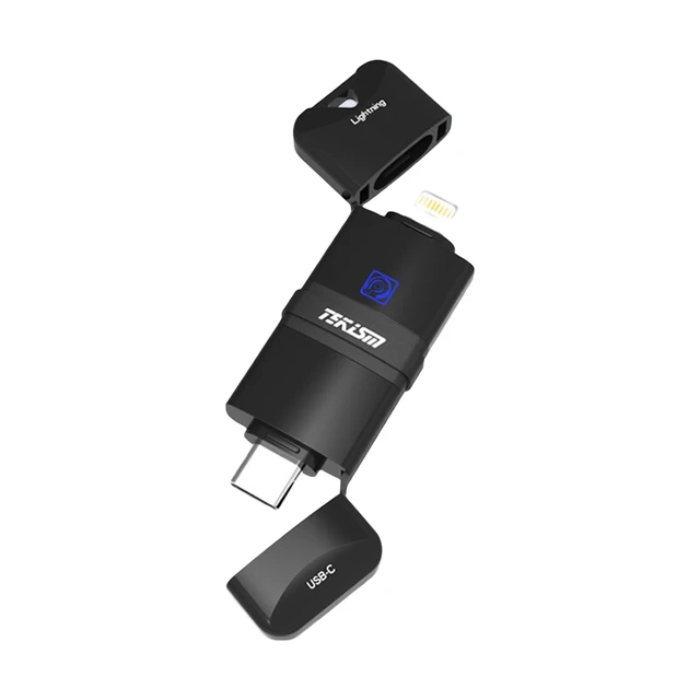 特科芯（TEKISM）LightningUSB3.1Type-C苹果安卓U盘(手机 电脑两用）OTG 128G