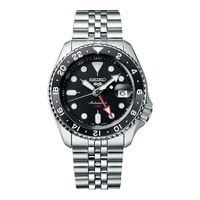 精工(SEIKO)5号手表GMT防水全自动机械男表运动休闲男士腕表 SSK001K1