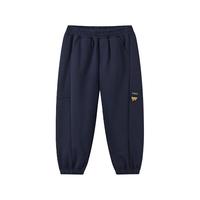 马骑顿（MQD）男童学院风25春女童运动休闲卫裤跑步长裤针织裤