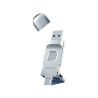 Q固态u盘指纹加密USB3.2/Type-C防泄密iPhone手机电脑双接口两用高速办公优盘 D3-指纹全盘加密32G