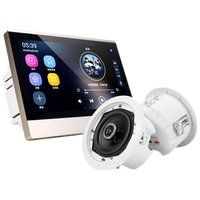 先科(SAST) 家用智能语音背景音乐系统主机家居面板吸顶音响吊顶嵌入播放蓝牙控制器天花喇叭家庭音箱 标配+4个6.5寸同轴吸顶