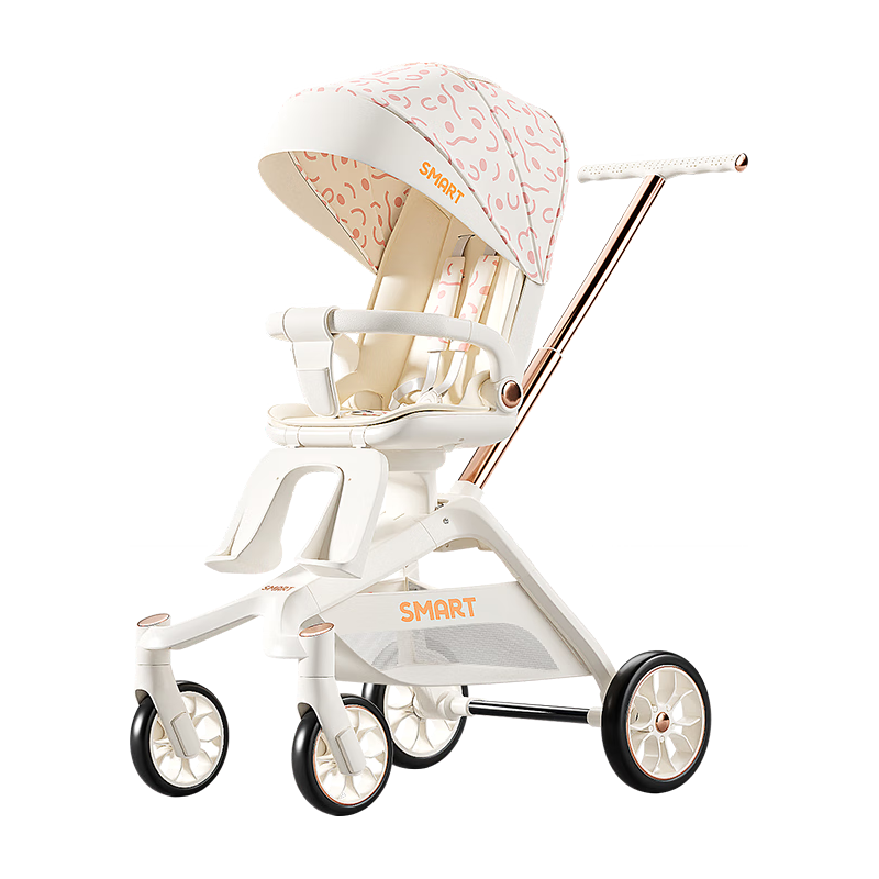 smartstroller 思漫特 遛娃神器婴儿推车可坐可躺轻便折叠双向婴儿车高景观 米妮粉