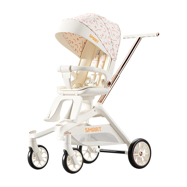 smartstroller 思漫特 遛娃神器婴儿推车可坐可躺轻便折叠双向婴儿车高景观 米妮粉