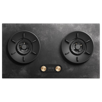 科勒（KOHLER）燃气灶K1 双灶家用 5.2kW猛火灶天然气 家用台式嵌入式两用 智能双边定时35621T天然气