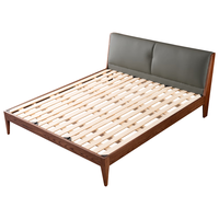 大自然 白蜡木实木床 1.8x2米双人床架 高脚款150*200CM B48白蜡木高脚款