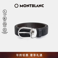 MONTBLANC 万宝龙 男士牛皮革针扣腰带 113834 黑色 120