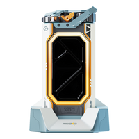 猫王音响 XOG机械光域Cube野性mini无线蓝牙音响低音炮桌面流光赛博音箱 白金独角兽