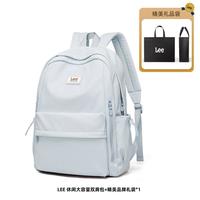 李 Lee 多区收纳设计通勤双肩包女初高中上课书包大容量旅行背包潮流百搭