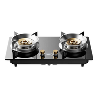 樱花雪燃气灶煤气灶双灶家用 5.2kW天然气嵌入式台式双灶具 玻璃面板煤气炉灶台 双直喷猛火+定时-钢化玻璃 【A8-4】 天然气