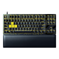 RAZER 雷蛇 猎魂光蛛 V2 竞技版 ESL特别版 87键 有线机械键盘 黑色 雷蛇光轴 RGB