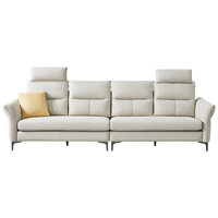 QuanU 全友  102679C 科技布沙发 左2+右2+头枕*2 浅米灰