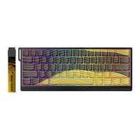 MADLIONS 美加狮 MAD 60 HE 61键 有线机械键盘 黑黄色等高线 限定版 万磁轴 RGB