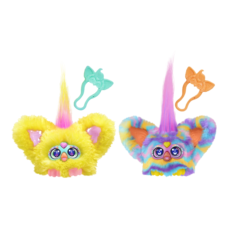 孩之宝（Hasbro）菲比小精灵迷你宝贝毛绒电子玩偶-蝴蝶与花花G1336