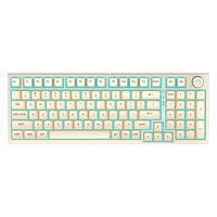 HP 惠普 K23-98客制化机械键盘全键热插拔轴有线电竞游戏网吧办公家用台式机电脑笔记本外设奶油白