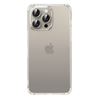 ESCASE适用苹果16pro手机壳iPhone16pro保护套全包防摔透明硅胶软壳气囊简约男女款ES-iP9升级版透白