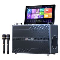 山水（SANSUI）2024家庭ktv音响套装卡拉ok一体机户外广场舞音响带显示屏触屏k歌专业设备便携蓝牙音箱低音炮 k91升级版21吋屏26喇叭+点歌+2T