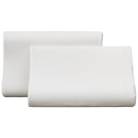 MENDALE/梦洁家纺 泰国天然93%乳胶 乳胶枕  93%泰国乳胶B形枕- 10/12cm 一对 60*40