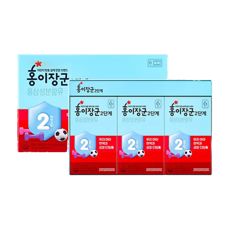 正官庄 korean red ginseng高丽参红儿将军2段4-6岁儿童营养补20ml*30包【26年1.16日到期】