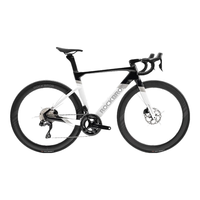 洛克兄弟(ROCKBROS)碳纤维公路车UT电变套件105套轻量内走线碟刹气动自行车 黑银白-电变-禧玛诺R7170套件 尺寸联系客服