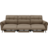  顾家家居 KUKA  云端系列 90.DK.6185B 电动功能沙发 三人位三电动 橡木咖