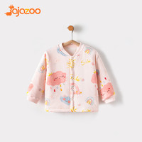 婴儿上衣秋冬季加厚保暖衣服宝宝纯棉夹棉打底衫家居秋衣儿童内衣